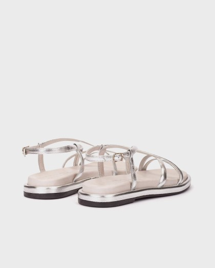 Wonders.com | Sandalias YUNA 51 Plata AT-1051 LAMINATO