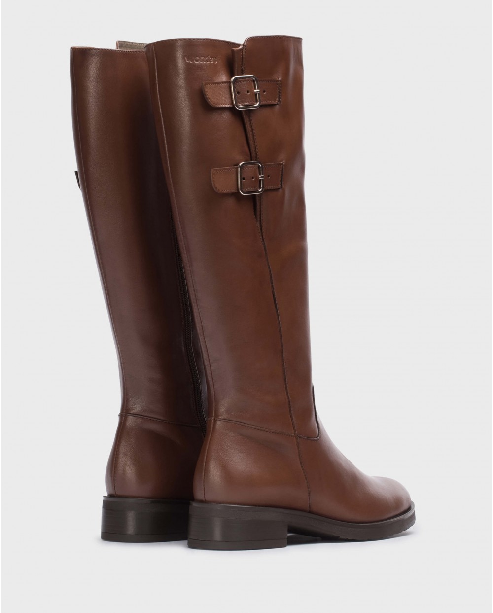 Boot with two buckles