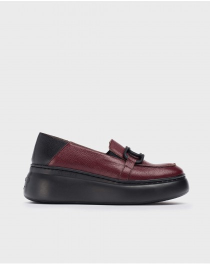 Burgundy Nora loafers