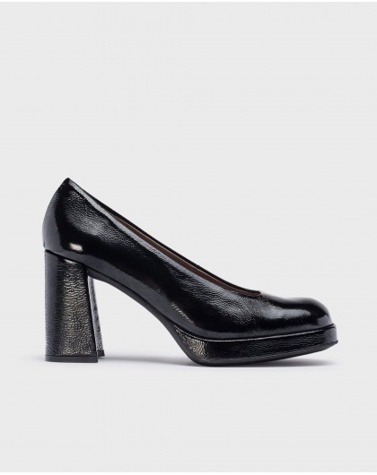 Black CAPTAIN high-heeled shoe