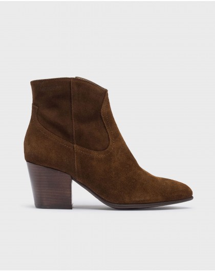 Brown CANE ankle boot