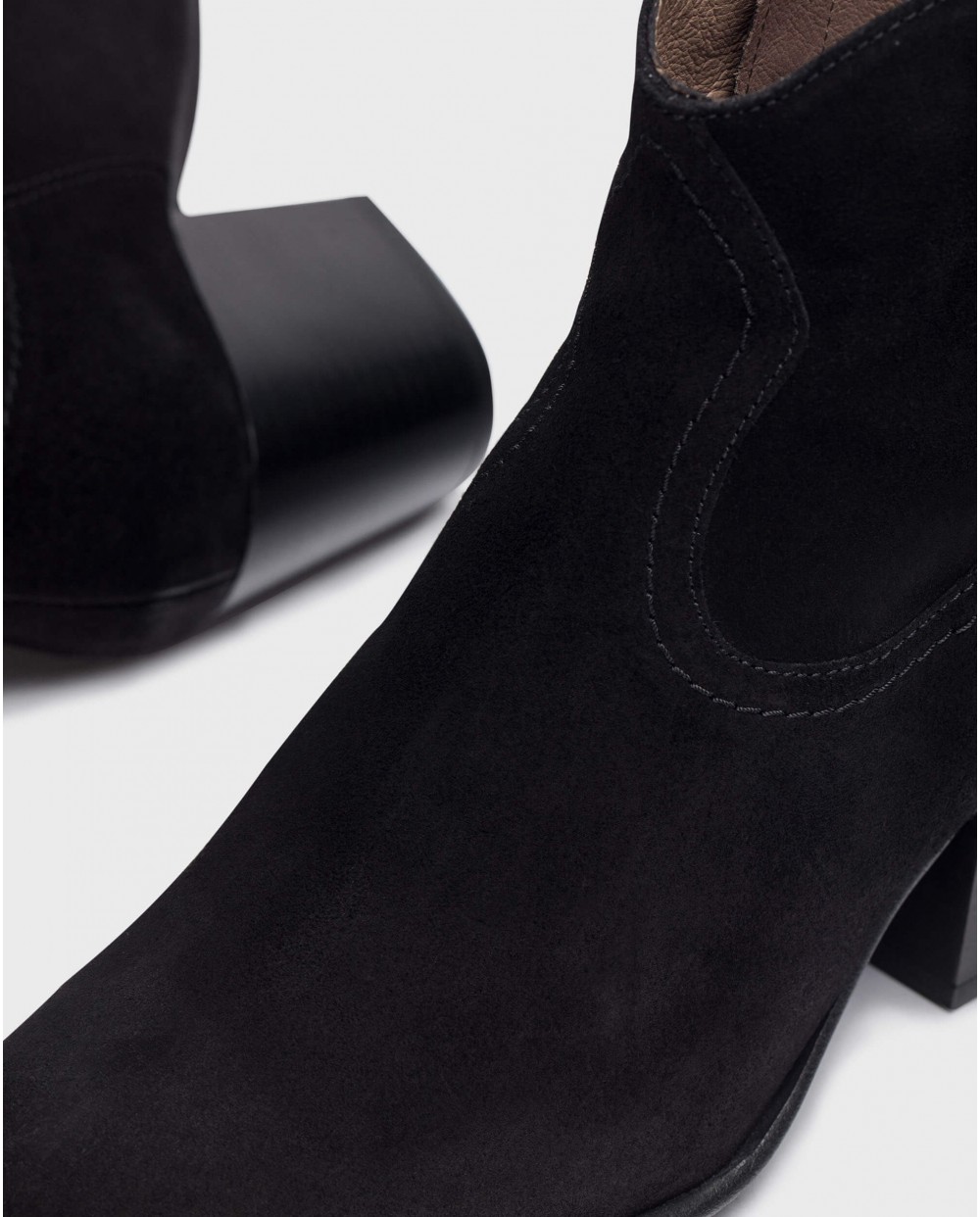 Black CANE ankle boot