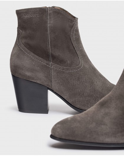 Grey CANE ankle boot