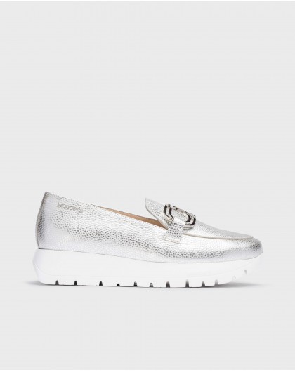 Silver SIDNEY Moccasin