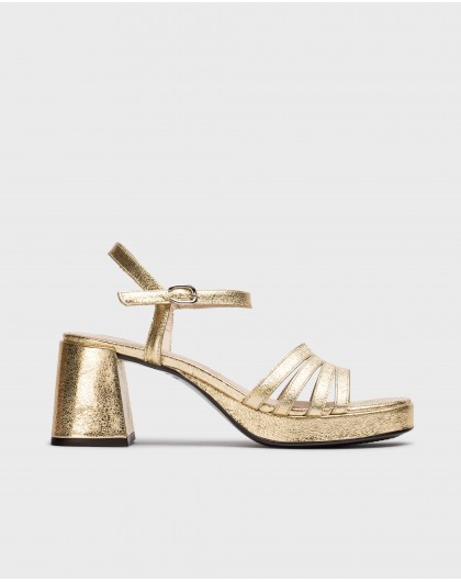 Platinum Zaida heeled sandals