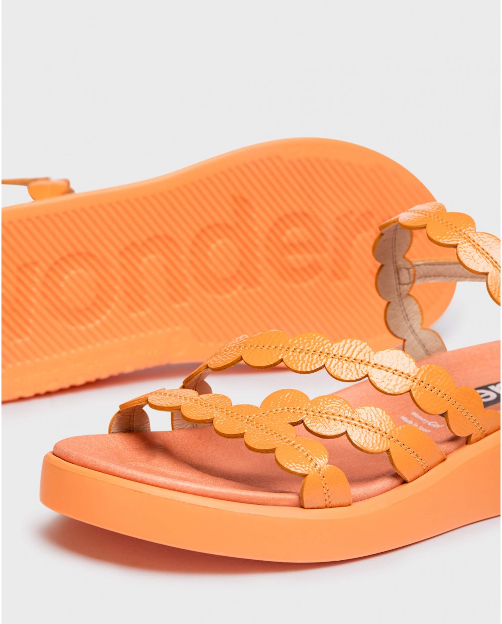 Orange Motril sandals