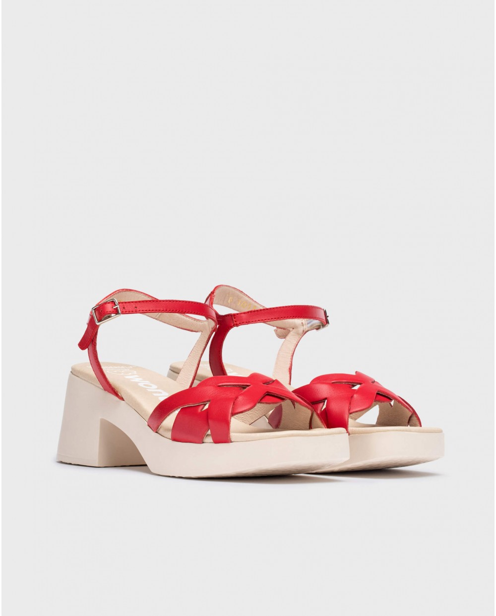 Red Catalina sandals