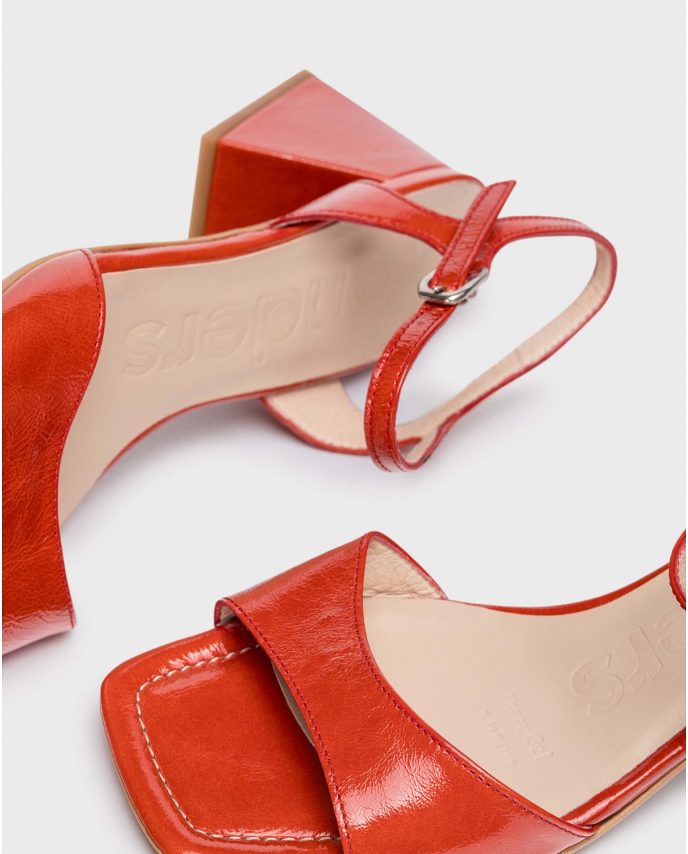 Red Isabel heeled sandals