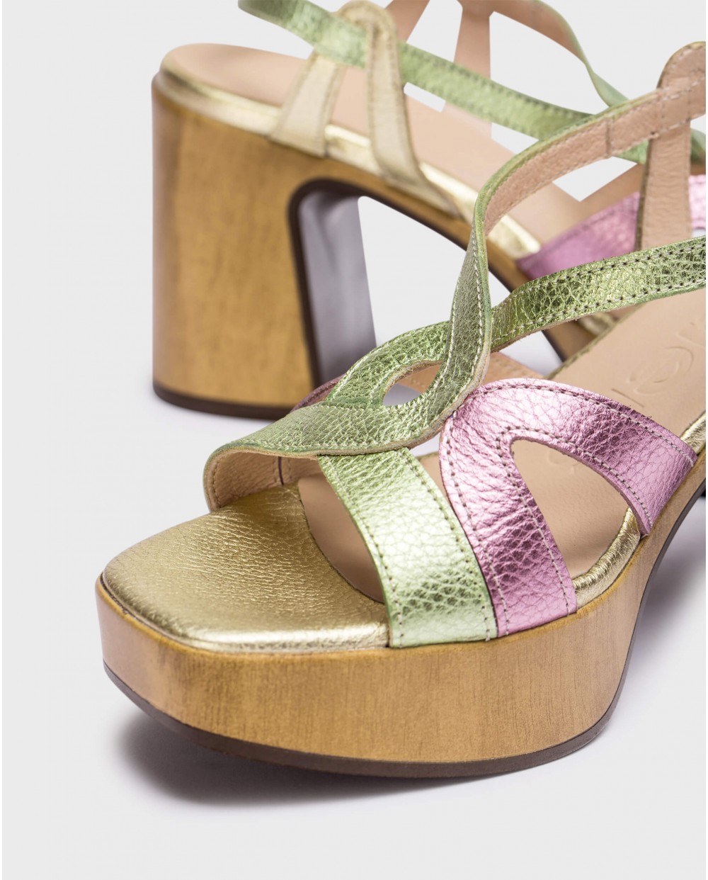 Bicolor Violeta sandals