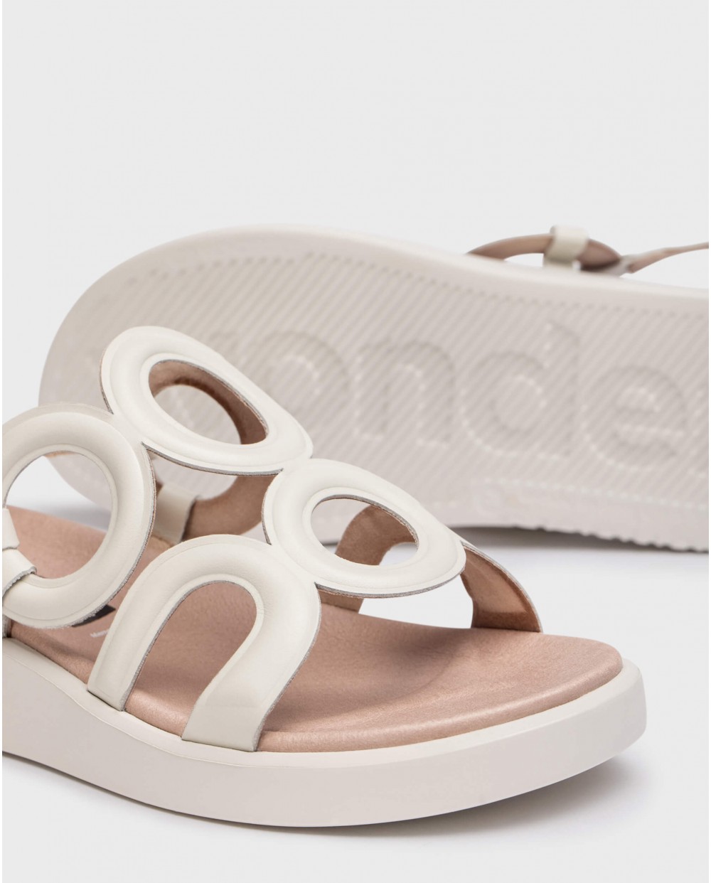 White Arizona sandals