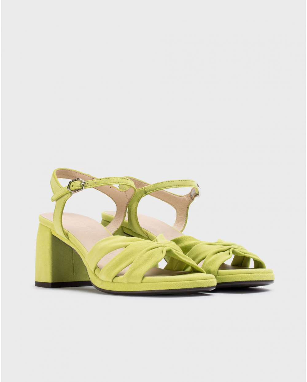 Green Gisela heeled sandals