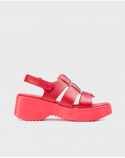 Red NORA sandals