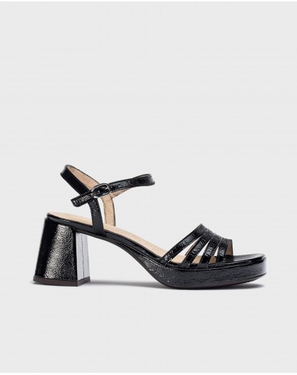 Black ZAIDA heeled sandals
