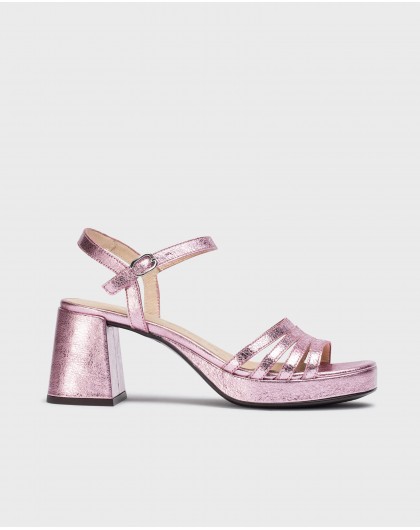 Pink ZAIDA heeled sandals