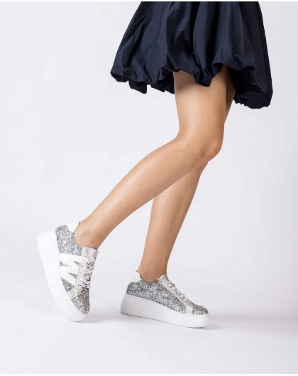 Silver Glitter DORITA Sneaker