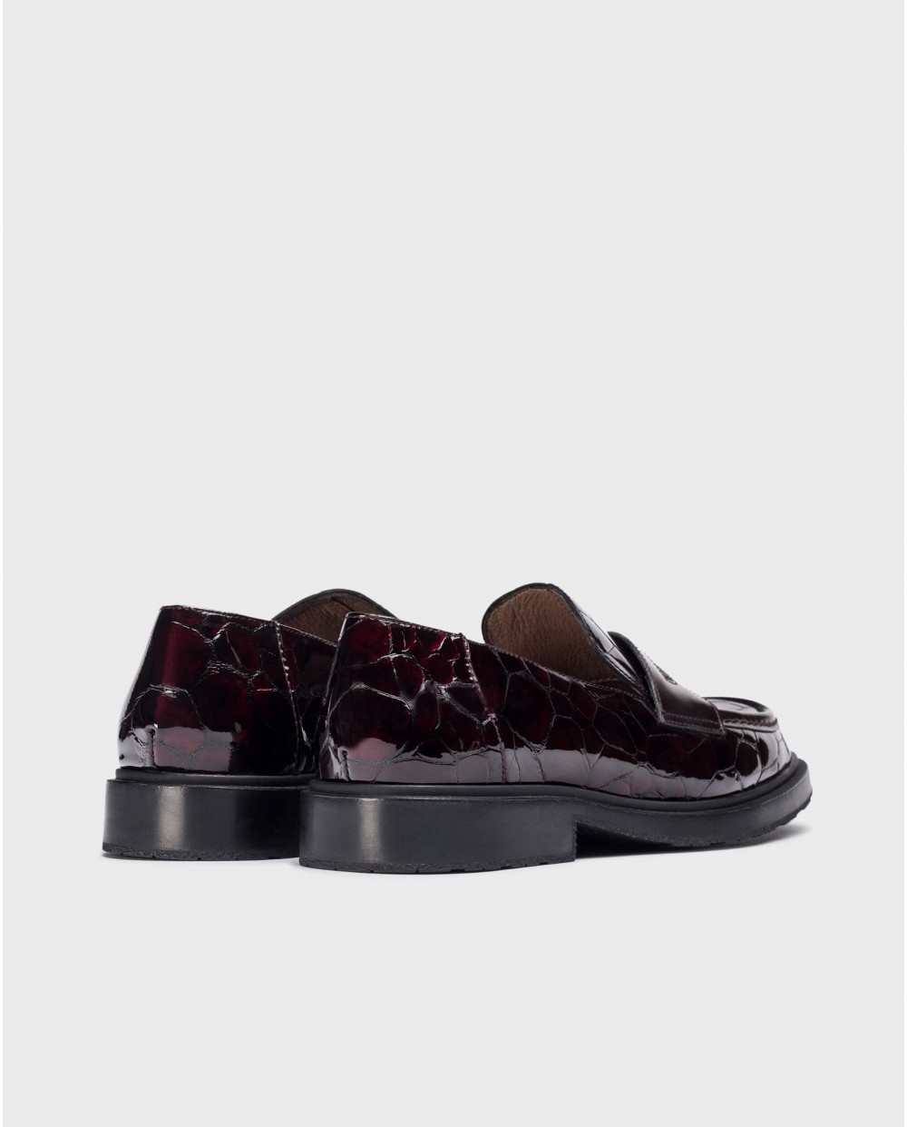 Burgundy NED moccasin