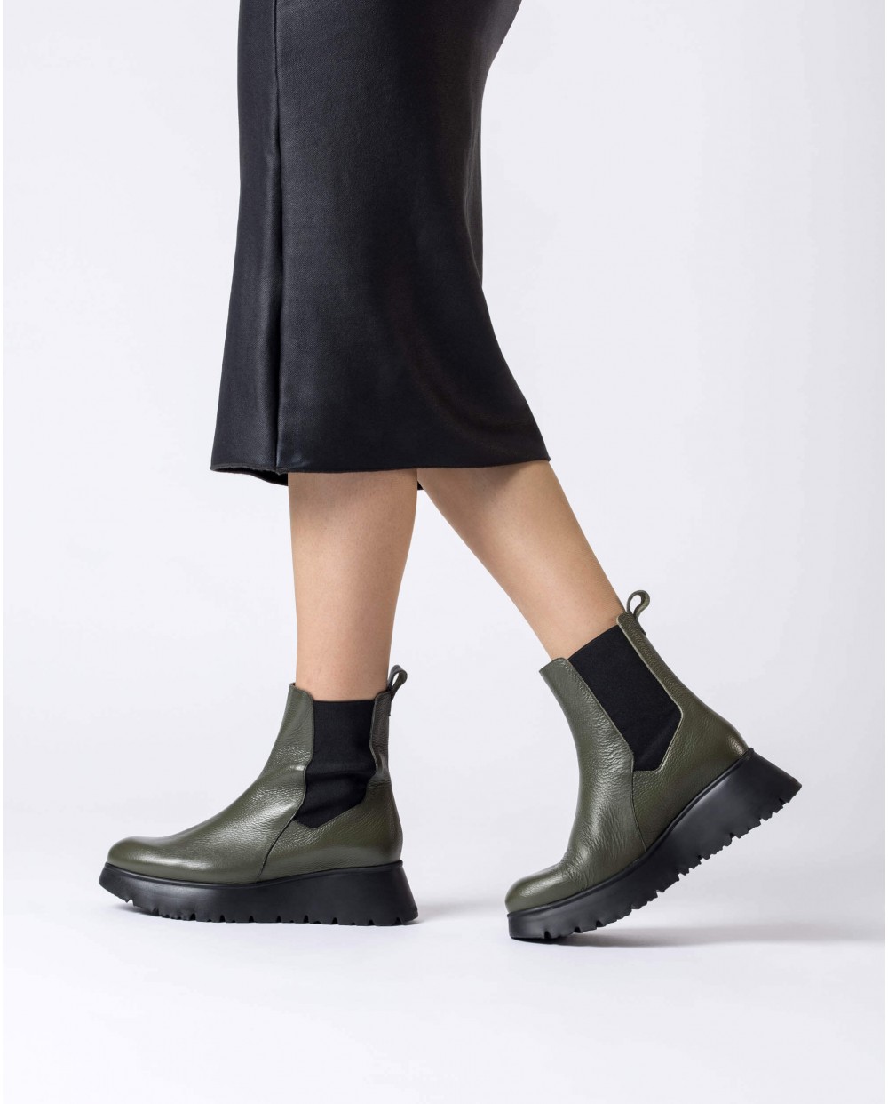 Green Marbella ankle boot