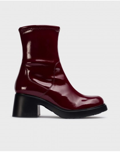 Burgundy MAYA ankle boot