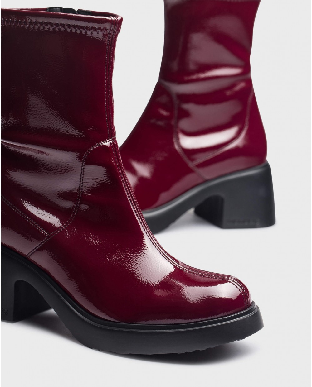 Burgundy MAYA ankle boot