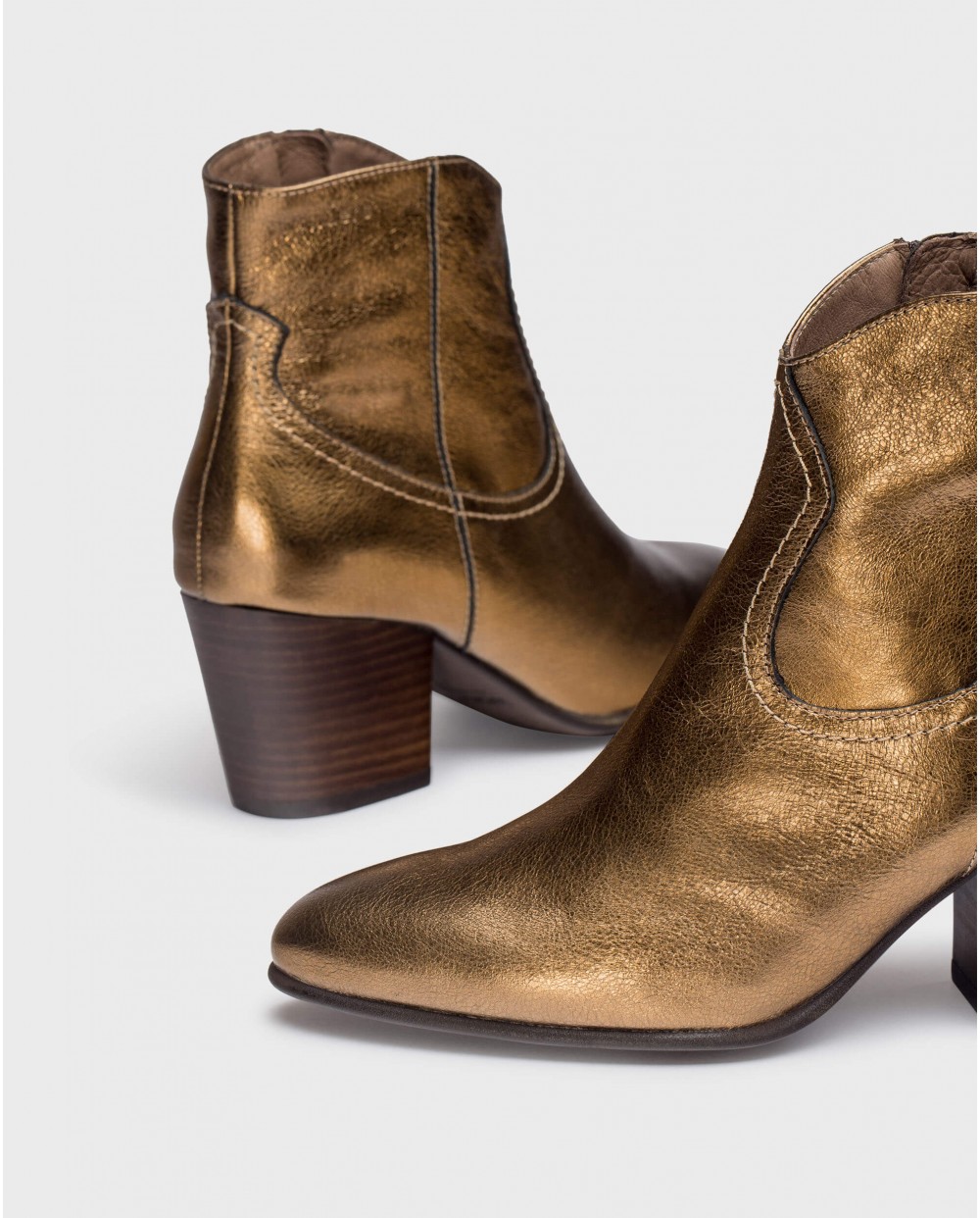 Gold LOLI Ankle boots