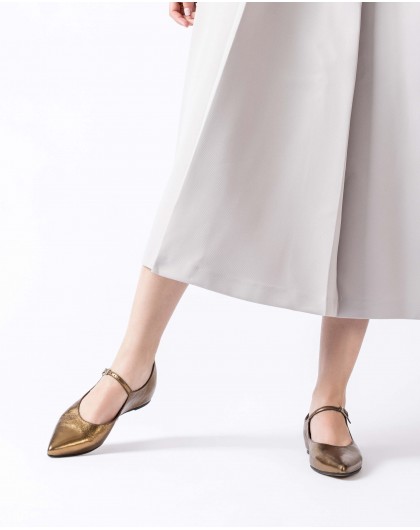 Gold SEUL Ballet flat