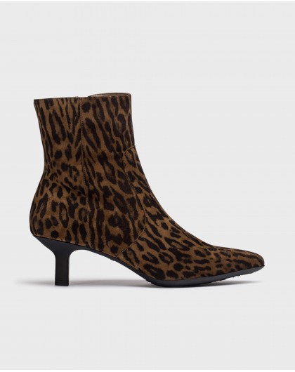 Animal Print FUSCA Ankle Boots