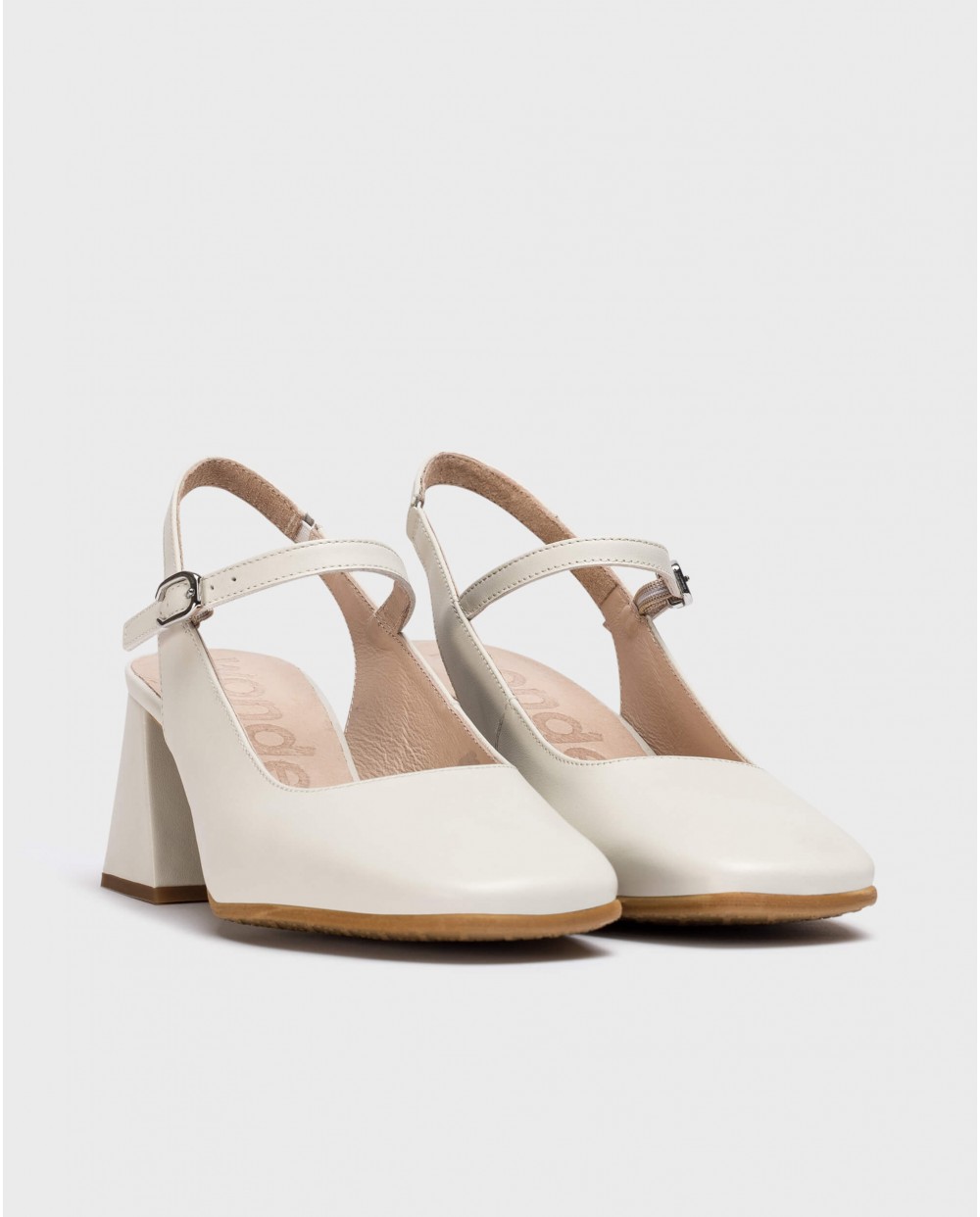 White JANE Slingback