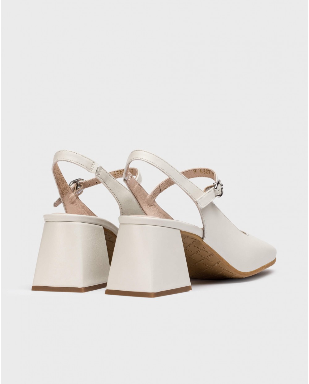 White JANE Slingback