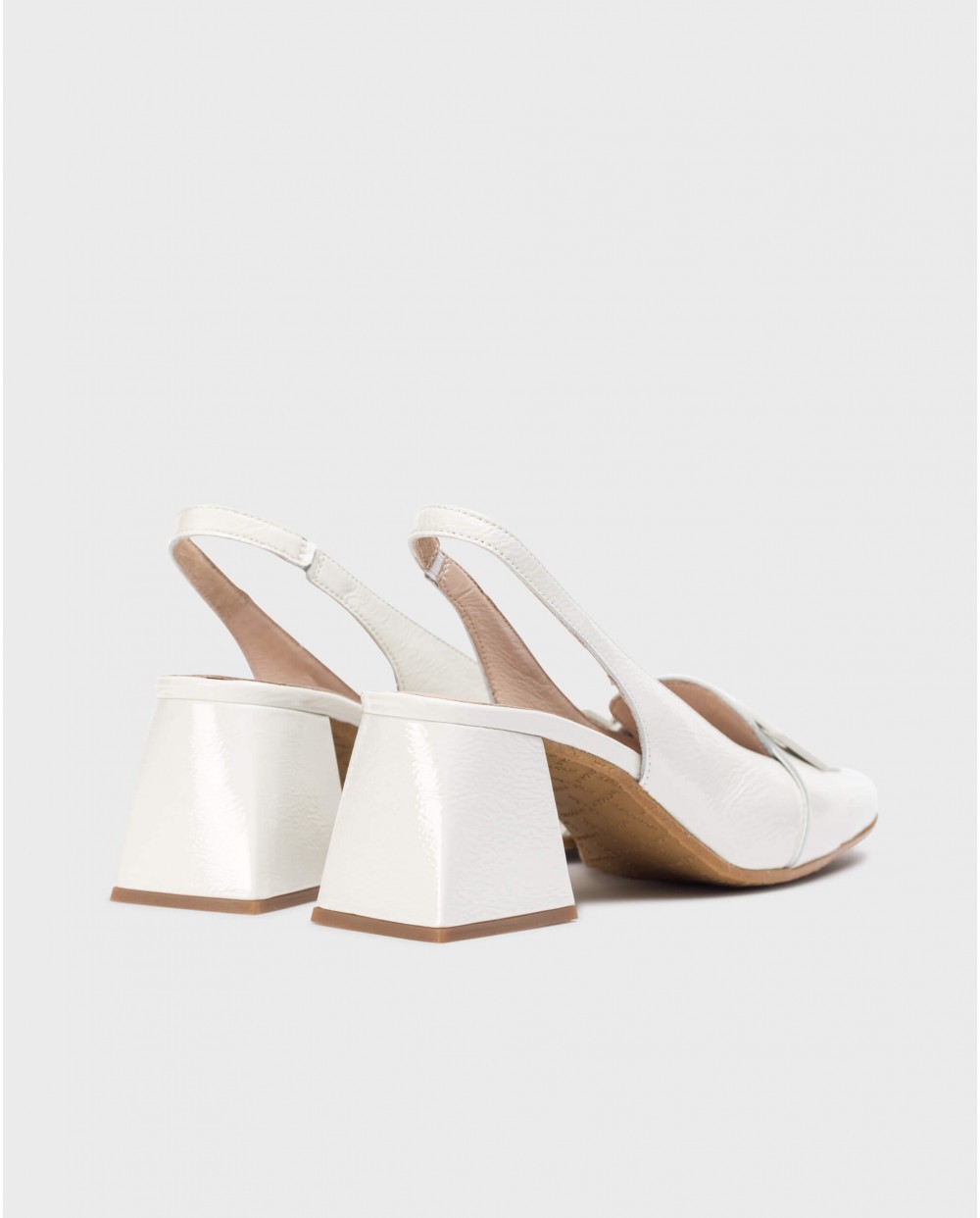 White REBECA Slingback