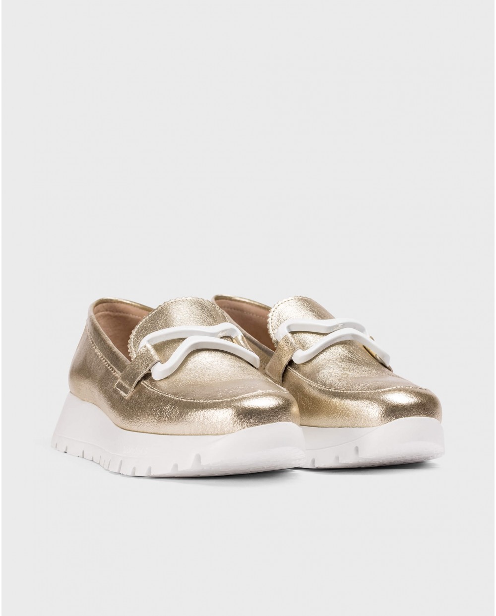 Gold AURA Loafers