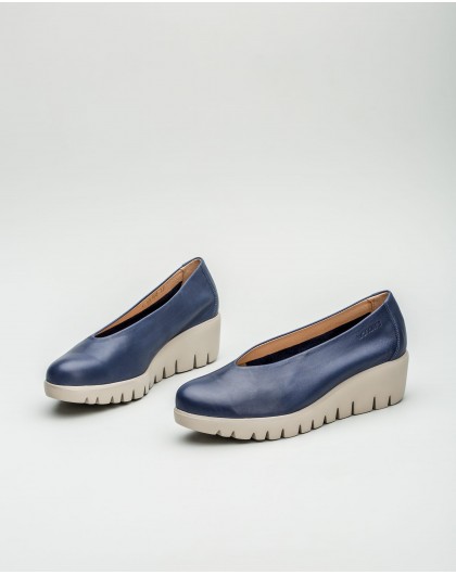 Wonders-Loafers-Metallic leather loafer