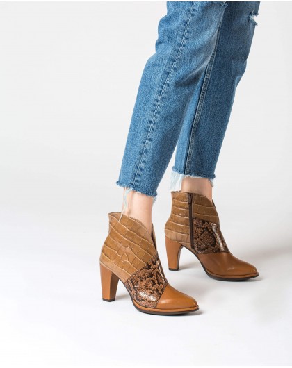 Wonders-Outlet-Three-color ankle boot