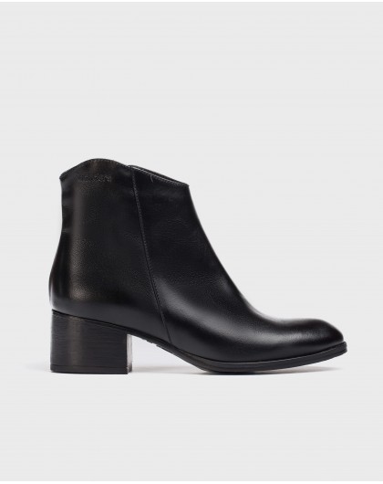 Wonders-Ankle Boots-Black Easy Ankle Boot