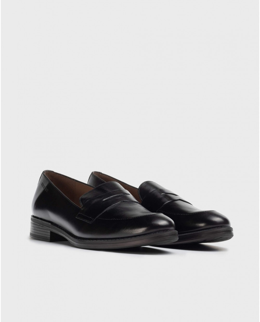 Wonders-Flat Shoes-Black leather moccasin