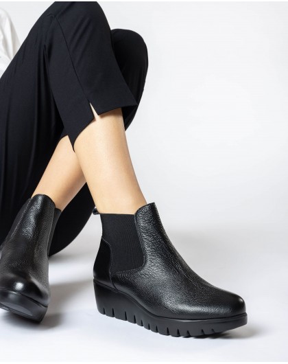Wonders-Ankle Boots-Black Sasha Ankle Boot