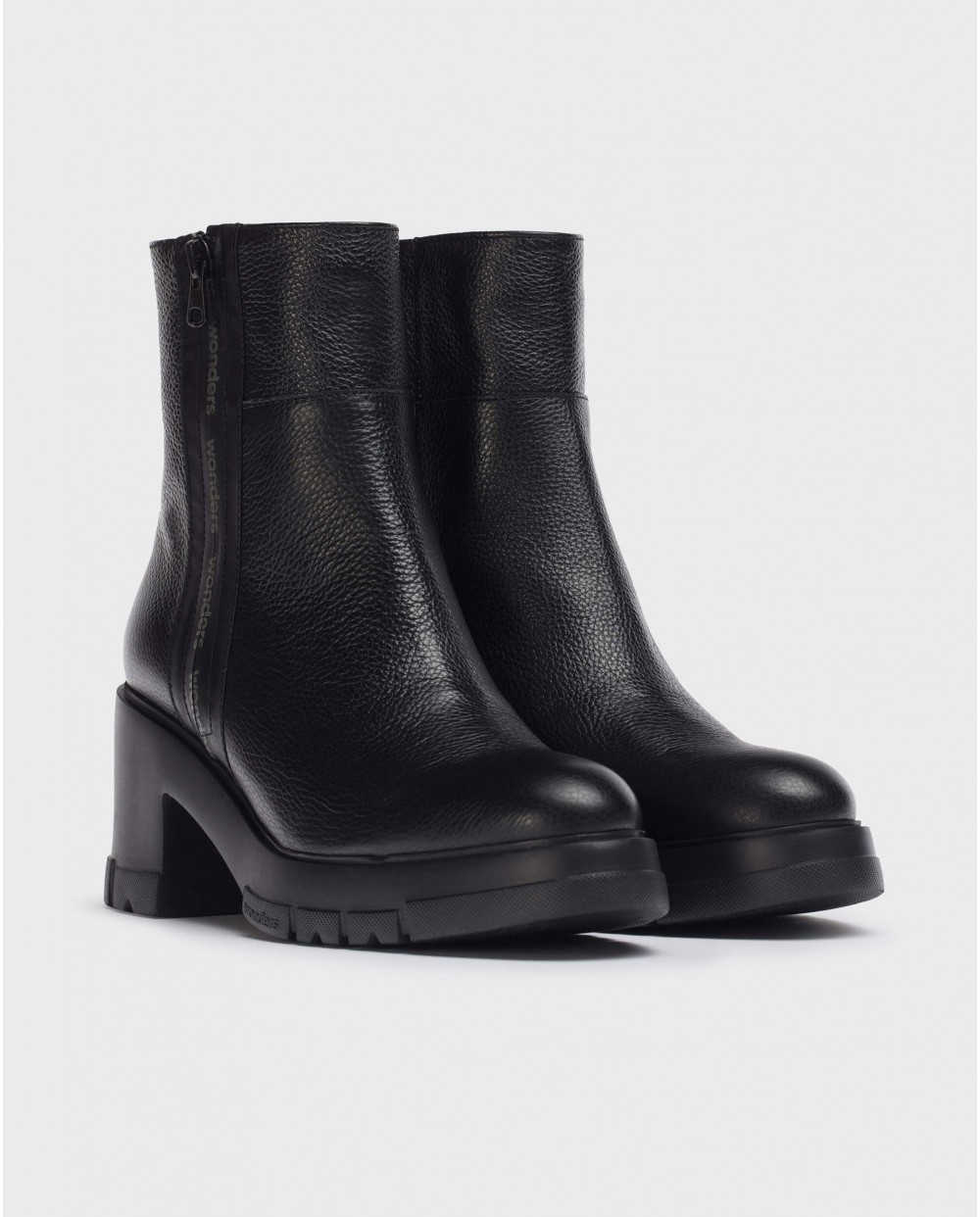 Wonders-Outlet-Black Camila Ankle Boot