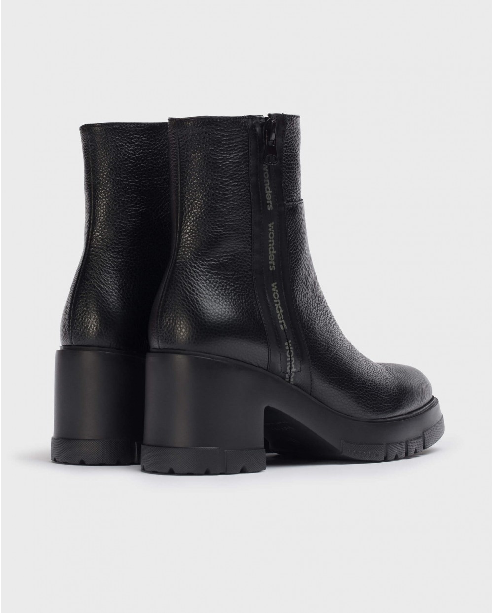 Wonders-Outlet-Black Camila Ankle Boot