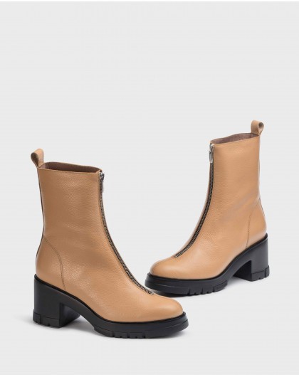 Wonders-Ankle Boots-Brown Harley Ankle Boot