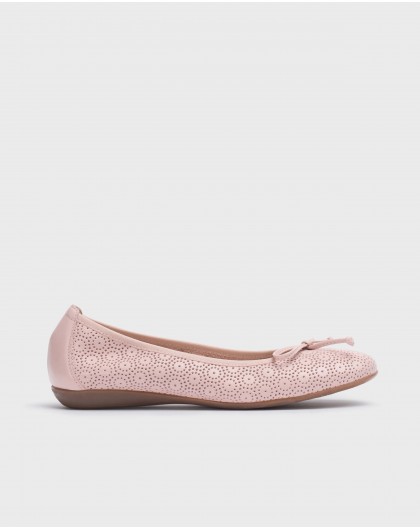 Wonders-Women shoes-Pink LACE Ballerina