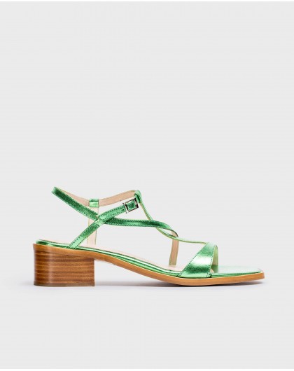Wonders-Heels-Green Mellic Aurora Sandal