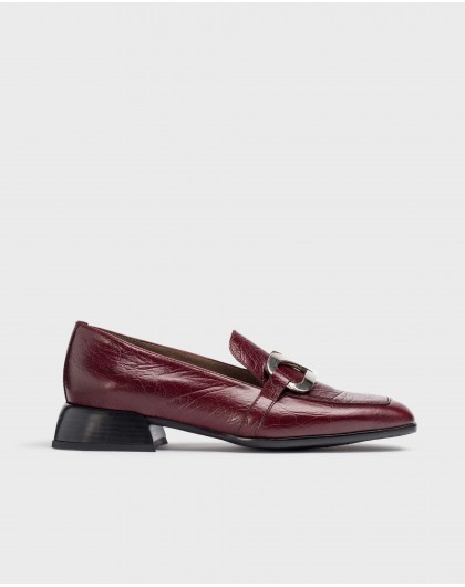 Wonders-Flat Shoes-Burgundy SURI moccasin