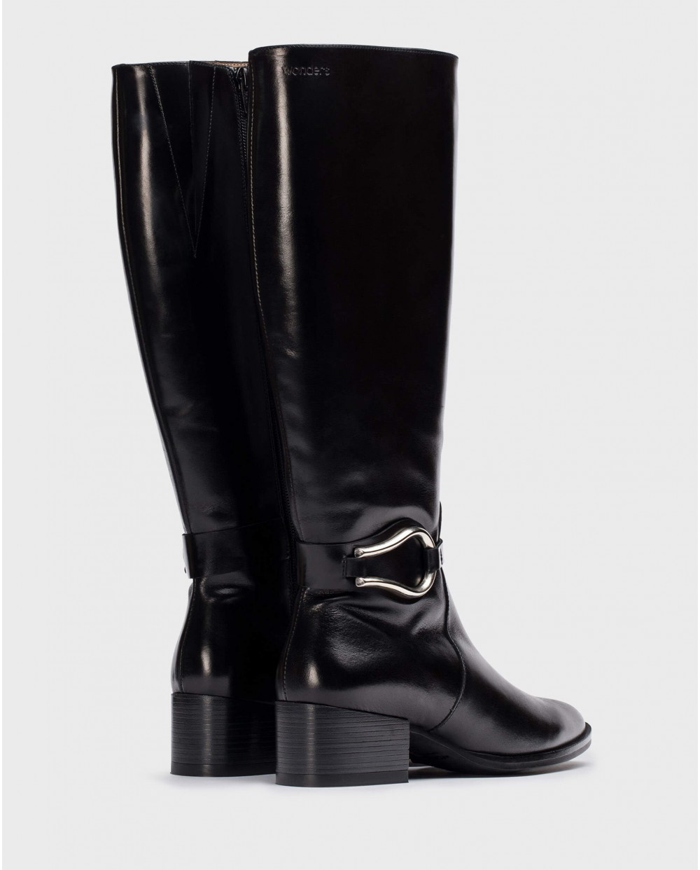 Wonders-Botas-Botas GOLDEN Negro