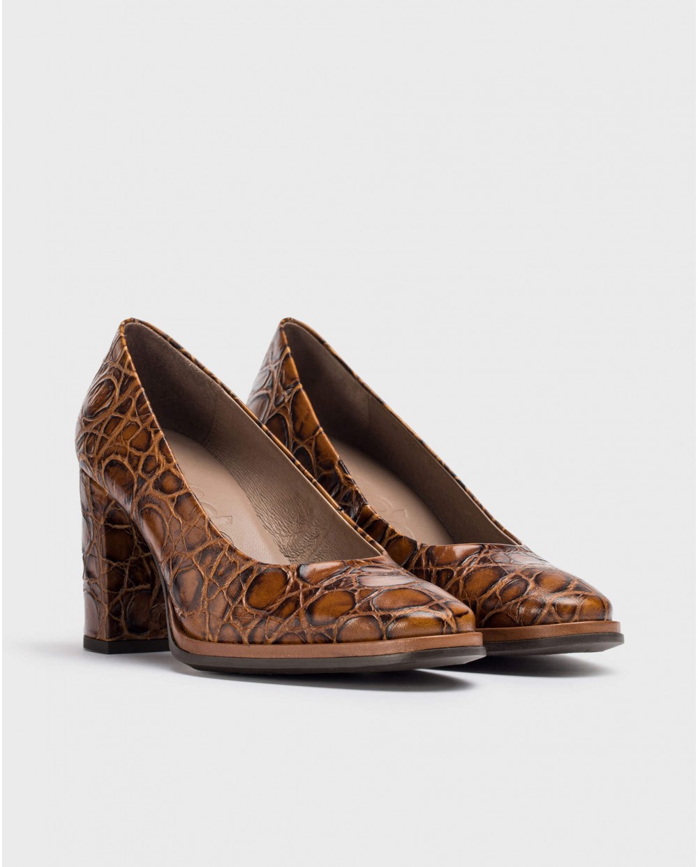 Wonders-Heels-Brown DENIS high-heeled shoe