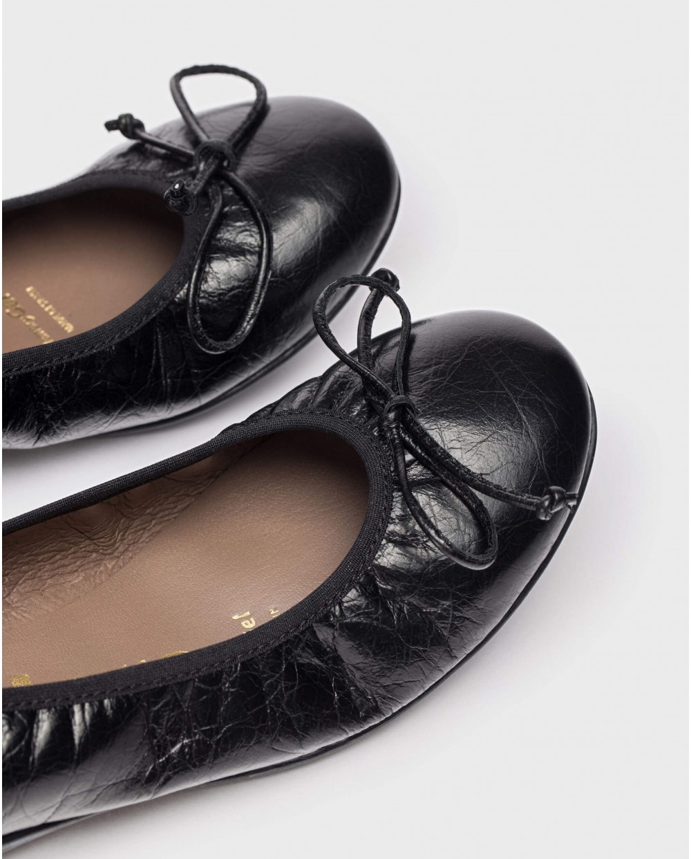 Wonders-Flat Shoes-Black BO moccasin