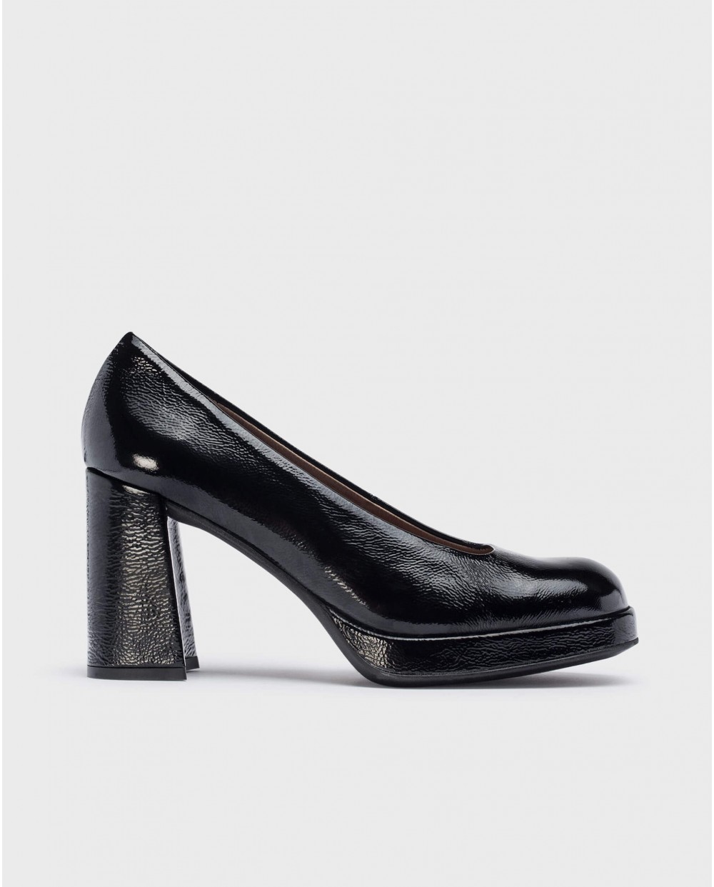 Wonders-Heels-Black CAPTAIN high-heeled shoe