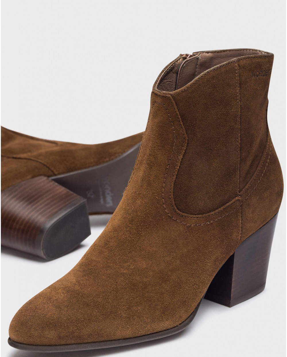 Wonders-Women-Brown CANE ankle boot