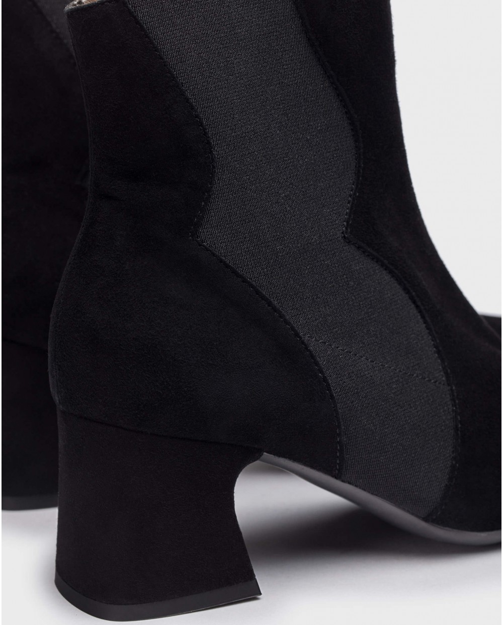 Wonders-Ankle Boots-Black GLIT ankle boot