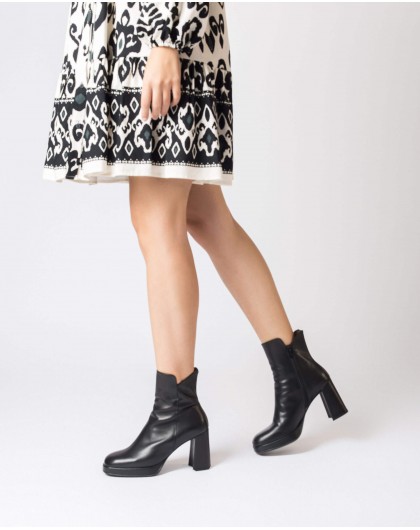 Wonders-Ankle Boots-Black SANTO ankle boot