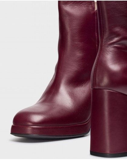 Wonders-Ankle Boots-Burgundy SANTO ankle boot