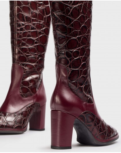 Wonders-Boots-Burgundy KATE Boot